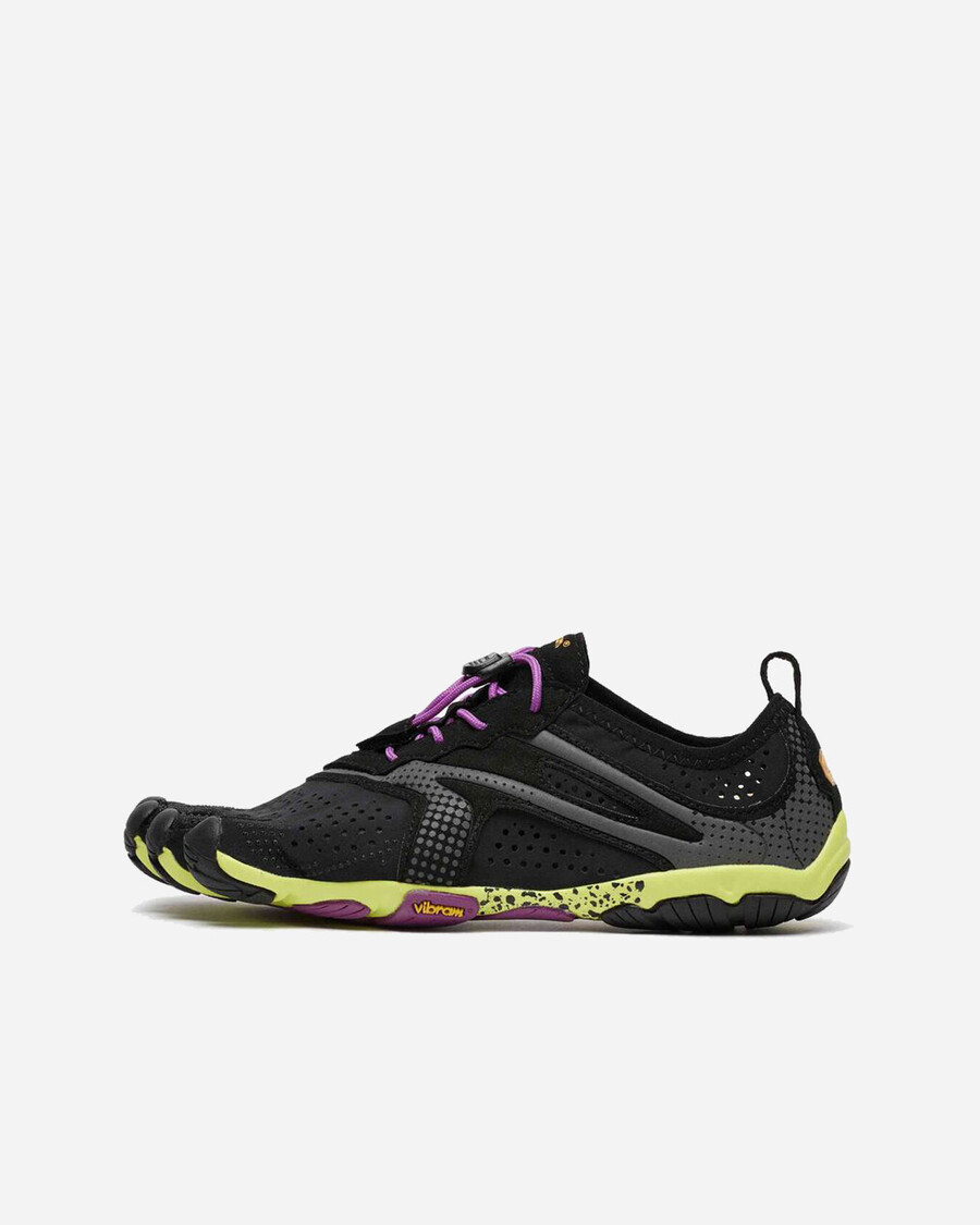 tênis v-run feminino pretoamareloroxo