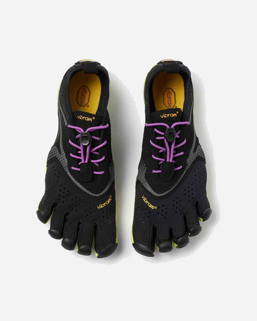 tênis v-run feminino pretoamareloroxo